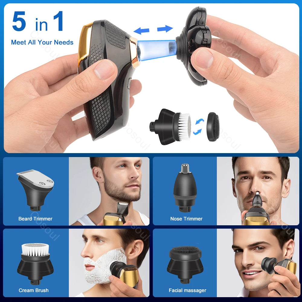 Men's Electric Bald Head & Beard Shaver