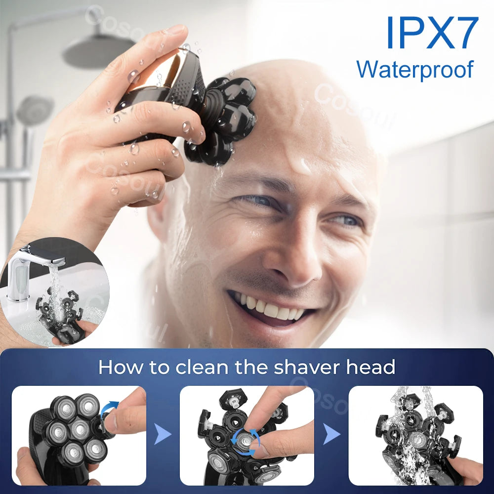 Men's Electric Bald Head & Beard Shaver