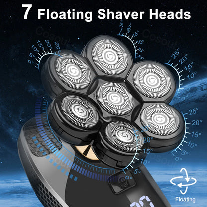 Men's Electric Bald Head & Beard Shaver